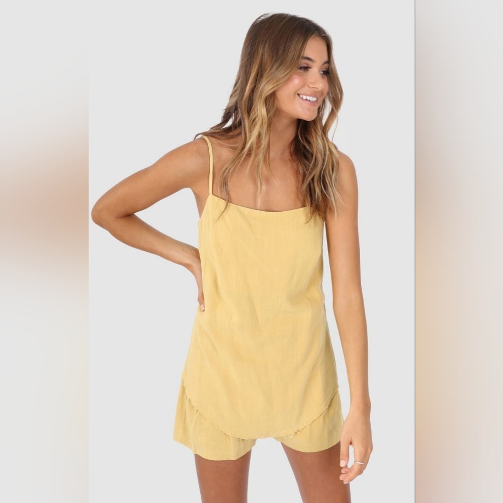 Lost In Lunar Tank Linen Blend